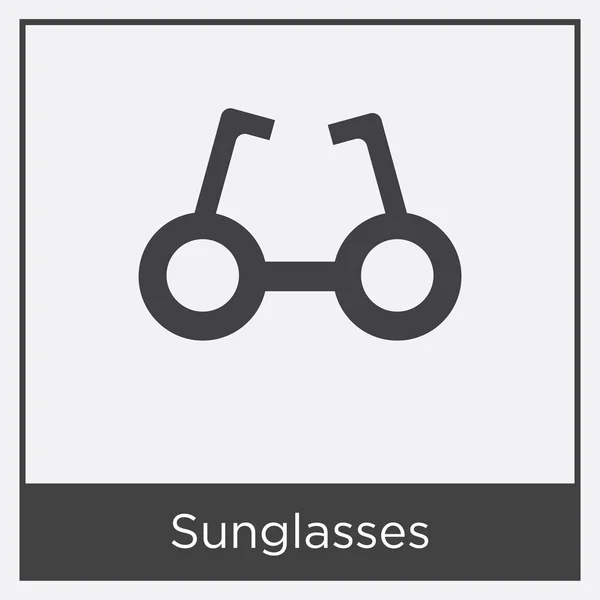 Icono de gafas de sol aisladas sobre fondo blanco — Vector de stock