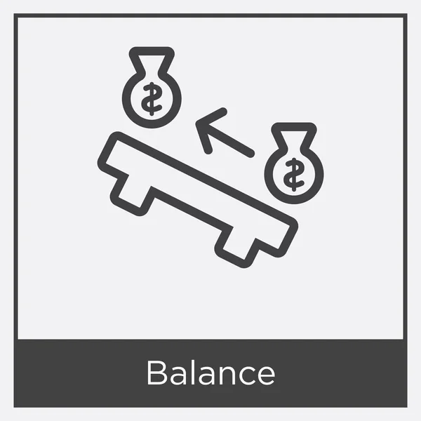 Icône de balance isolée sur fond blanc — Image vectorielle