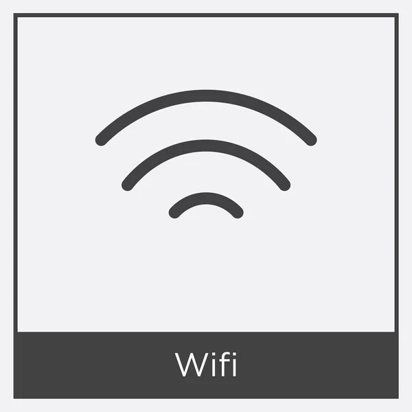 Ikona Wifi izolované na bílém pozadí — Stockový vektor