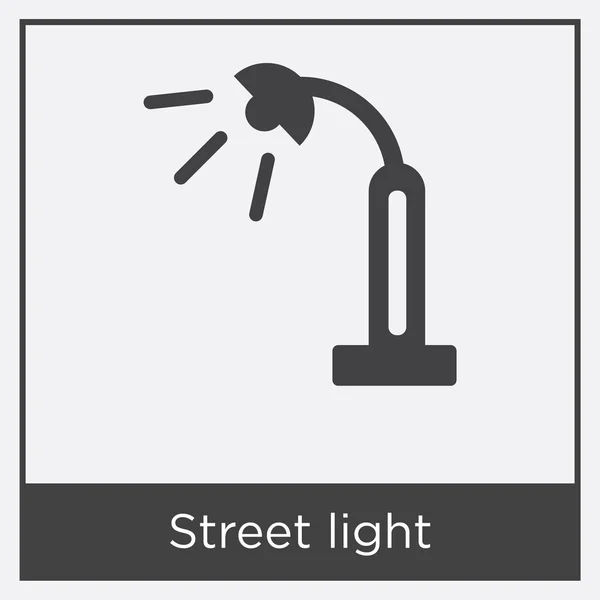 Icono de luz de calle aislado sobre fondo blanco — Archivo Imágenes Vectoriales