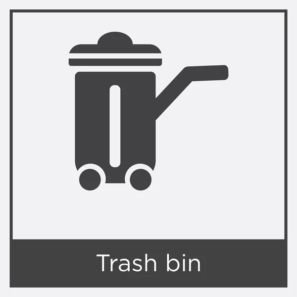 Trash bin icon isolated on white background — Stock Vector