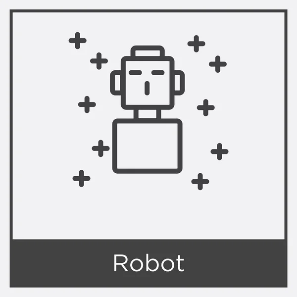 Robot icon isolated on white background — Stock Vector