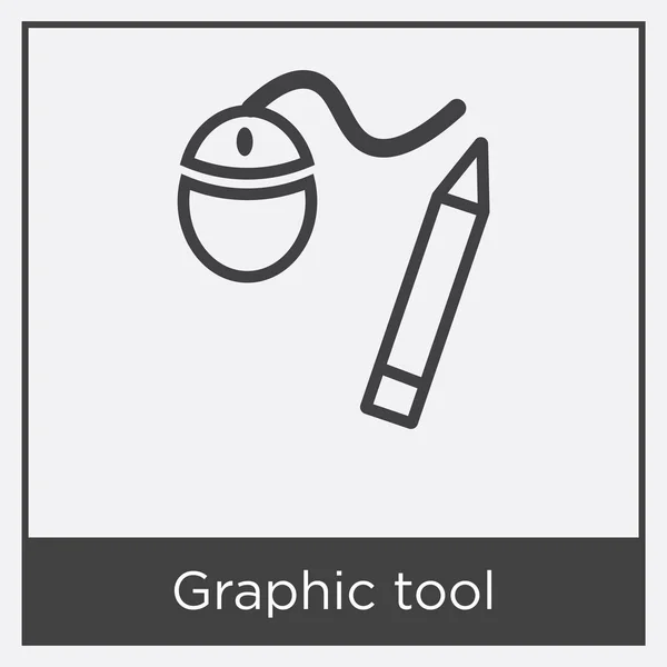 Grafische gereedschappictogram geïsoleerd op witte achtergrond — Stockvector