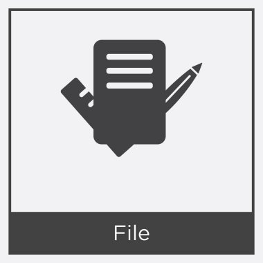 dosya simgesi beyaz arkaplanda izole edildi