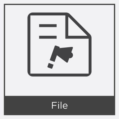 dosya simgesi beyaz arkaplanda izole edildi