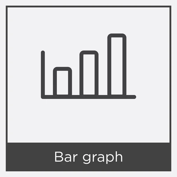 Icône graphique à barres isolée sur fond blanc — Image vectorielle