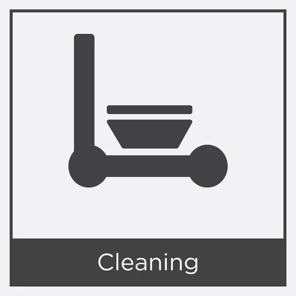 Icono de limpieza aislado sobre fondo blanco — Vector de stock