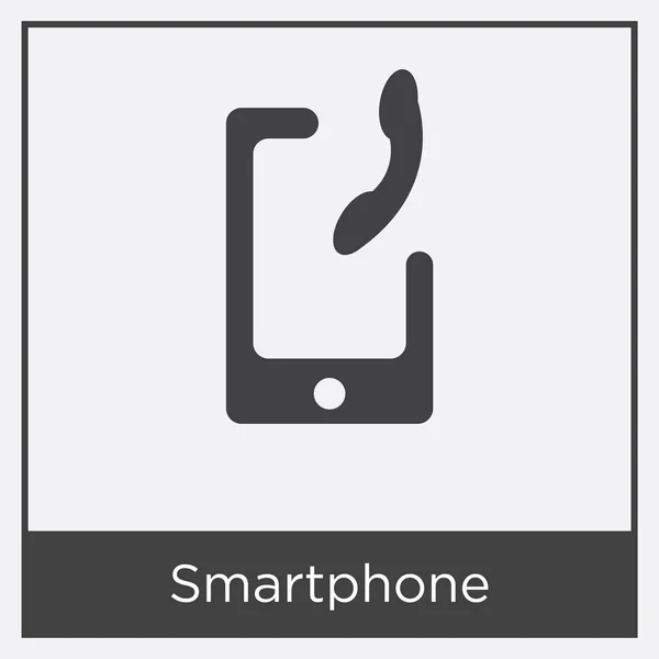 Icono del teléfono inteligente aislado sobre fondo blanco — Archivo Imágenes Vectoriales