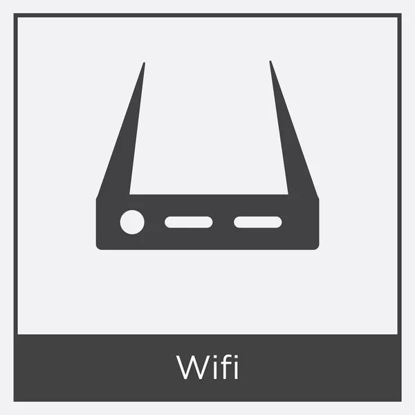 Icono Wifi aislado sobre fondo blanco — Vector de stock
