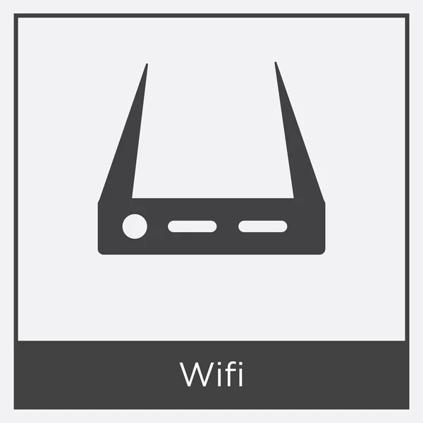 白い背景に隔離されたWifiアイコン — ストックベクタ