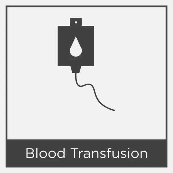 Значок переливания крови выделен на белом фоне — стоковый вектор