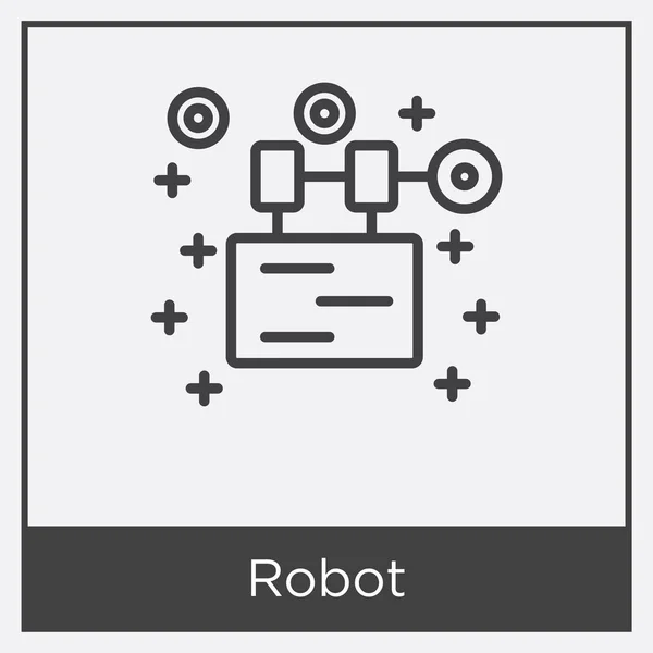 Ikona robota izolovaných na bílém pozadí — Stockový vektor