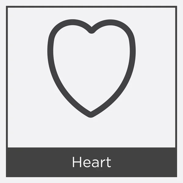 Heart icon isolated on white background — Stock Vector