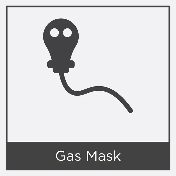 Maska Gazowa ikona na białym tle — Wektor stockowy