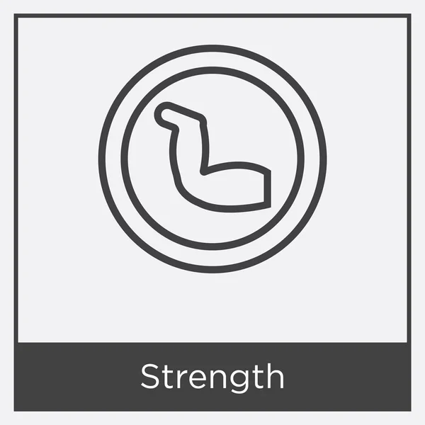 Strength icon isolated on white background — Stock Vector