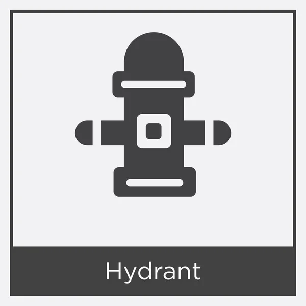 Ikon Hydrant diisolasi pada latar belakang putih - Stok Vektor