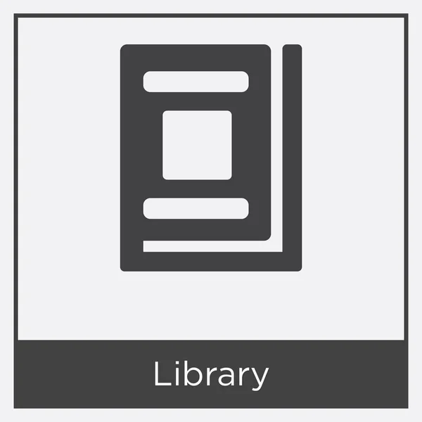 Icono de biblioteca aislado sobre fondo blanco — Vector de stock