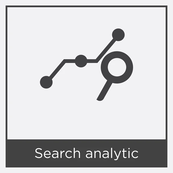 Suche analytisches Symbol isoliert auf weißem Hintergrund — Stockvektor