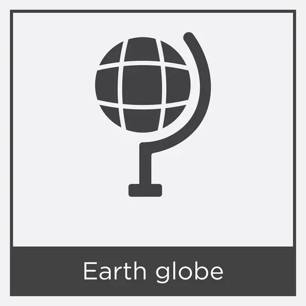 Earth Globe icono aislado sobre fondo blanco — Vector de stock