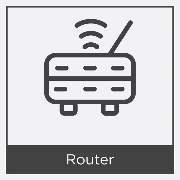 Router-Symbol isoliert auf weißem Hintergrund — Stockvektor
