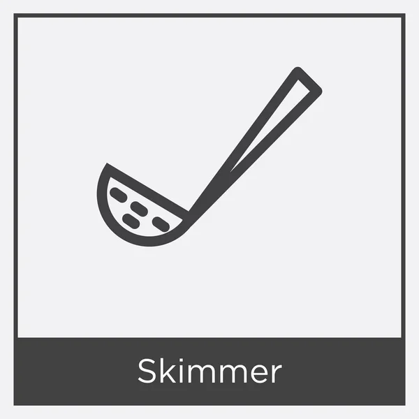 Icono Skimmer aislado sobre fondo blanco — Archivo Imágenes Vectoriales