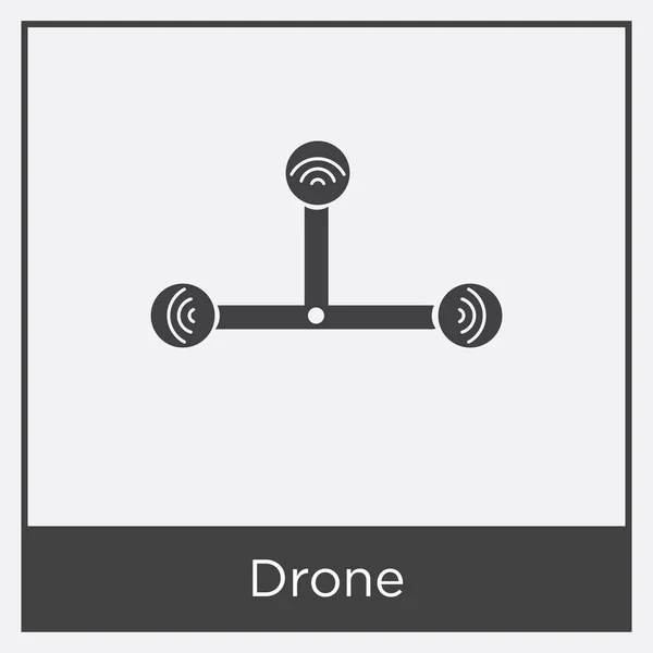 Drone icon isolated on white background — Stock Vector