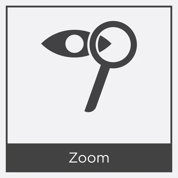 Zoom-Symbol isoliert auf weißem Hintergrund — Stockvektor