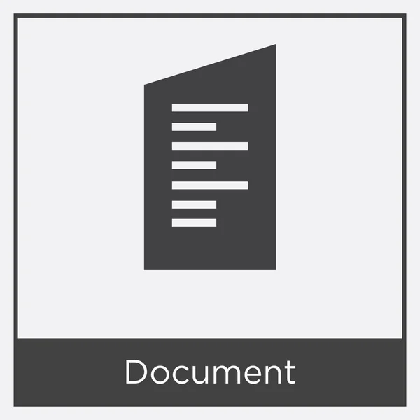 Icône du document isolé sur fond blanc — Image vectorielle