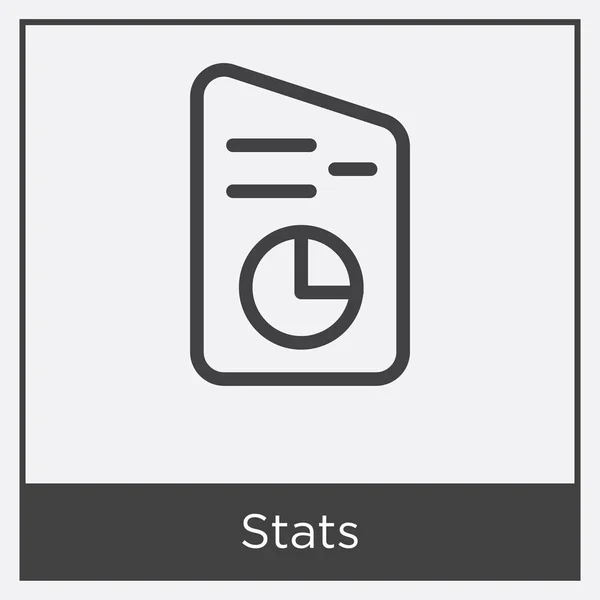 Statistiky ikona izolovaných na bílém pozadí — Stockový vektor