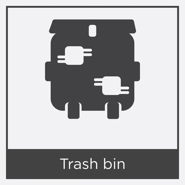 Trash bin icon isolated on white background — Stock Vector