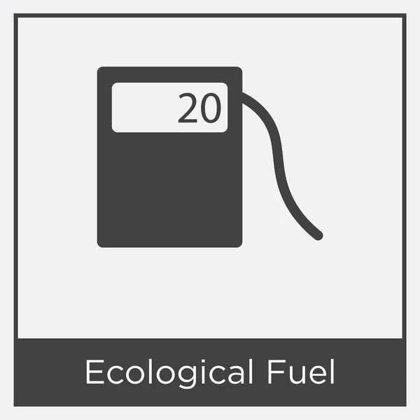 Ekologiczne paliwa ikona na białym tle — Wektor stockowy