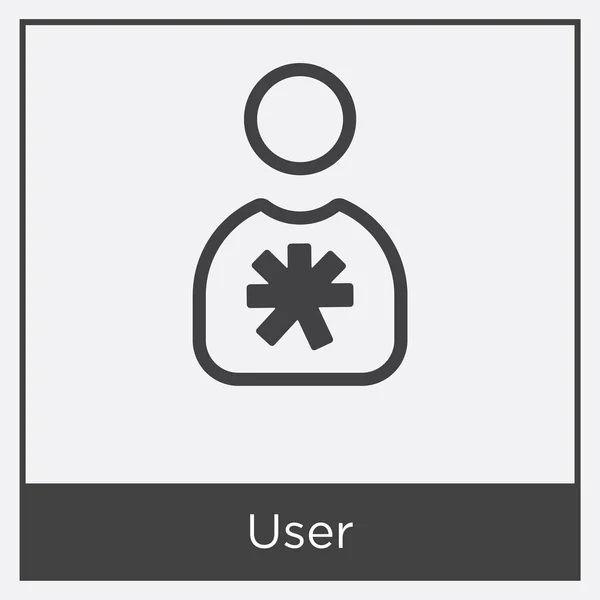 Användaren ikonen isolerad på vit bakgrund — Stock vektor