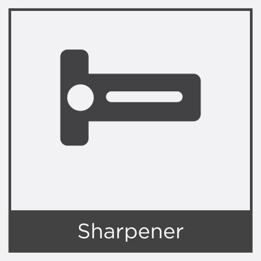 Beyaz arka plan üzerinde izole kalemtıraş simgesi