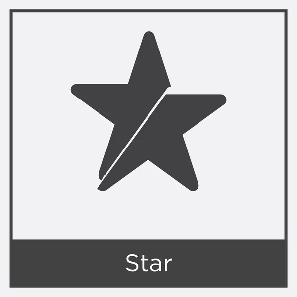 Stjärna ikon isolerad på vit bakgrund — Stock vektor