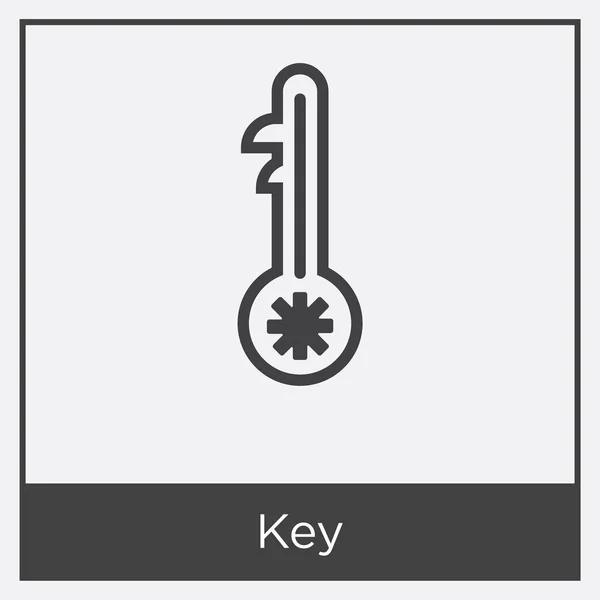 Key icon isolated on white background — Stock Vector