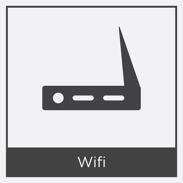 Ícone Wifi isolado no fundo branco — Vetor de Stock