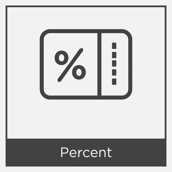 Prozentsymbol isoliert auf weißem Hintergrund — Stockvektor