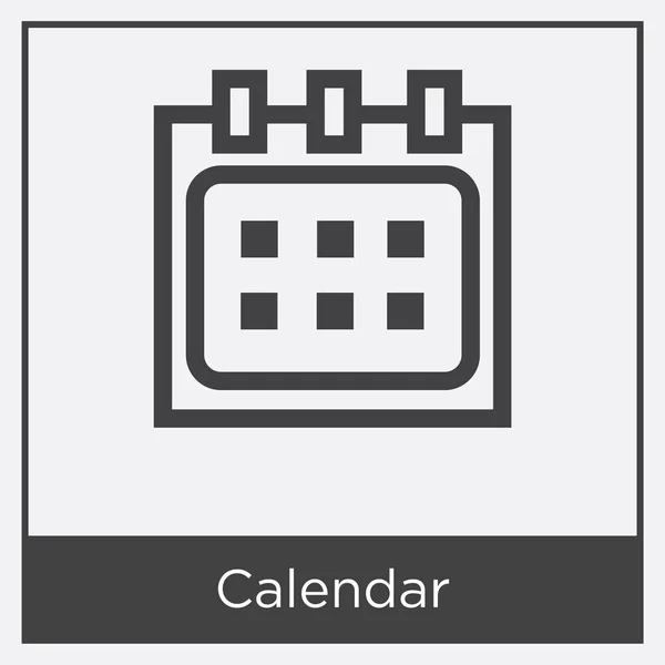 Ikona kalendarza izolowana na białym tle — Wektor stockowy