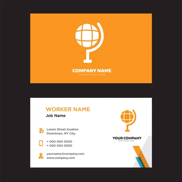 地球世界のビジネス カードのデザイン — ストックベクタ