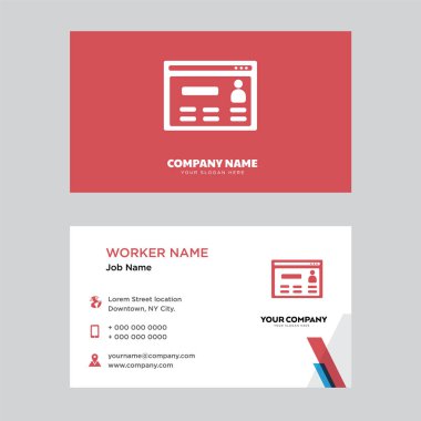 Tarayıcı kartvizit tasarımı