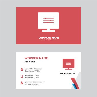 Ayarları kartvizit tasarımı