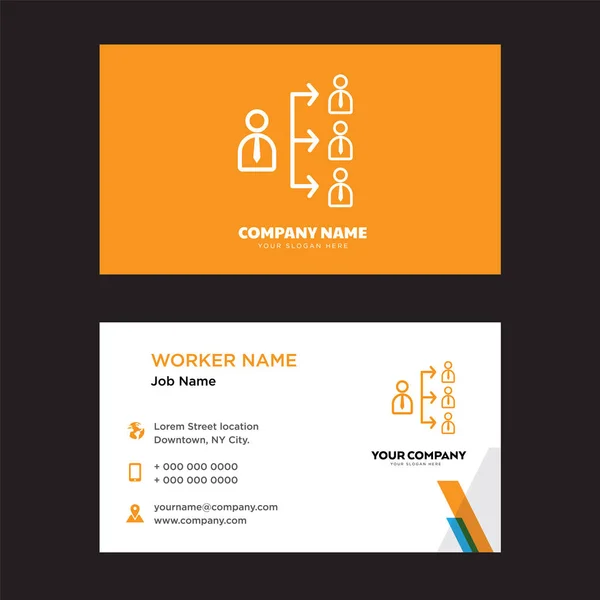 Csapatmunka business card tervezés — Stock Vector