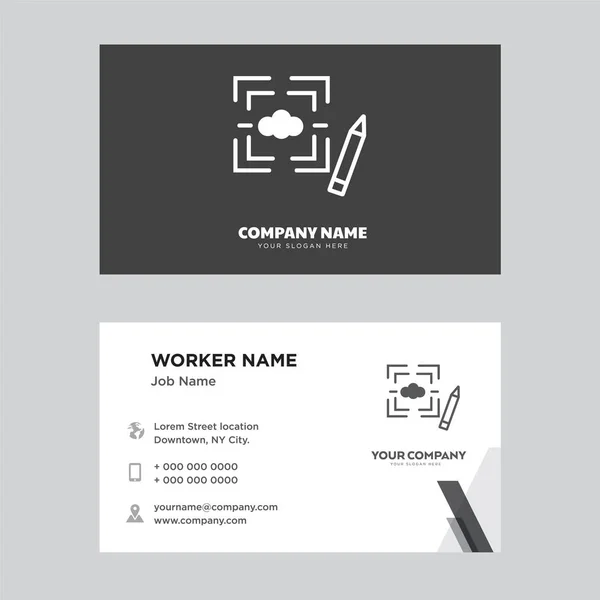 Grafikus de business card tervezés — Stock Vector
