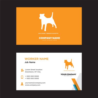 jack Russell terrier kartvizit tasarımı