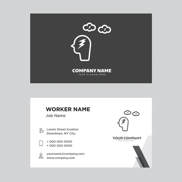 ブレーンストーミングのビジネス カードのデザイン — ストックベクタ