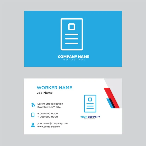 Newspaper business card design — Stock Vector