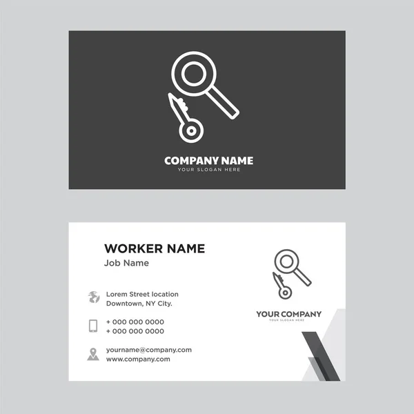 Design de cartão de visita Loupe — Vetor de Stock