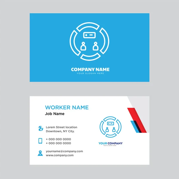 会議のビジネス カードのデザイン — ストックベクタ