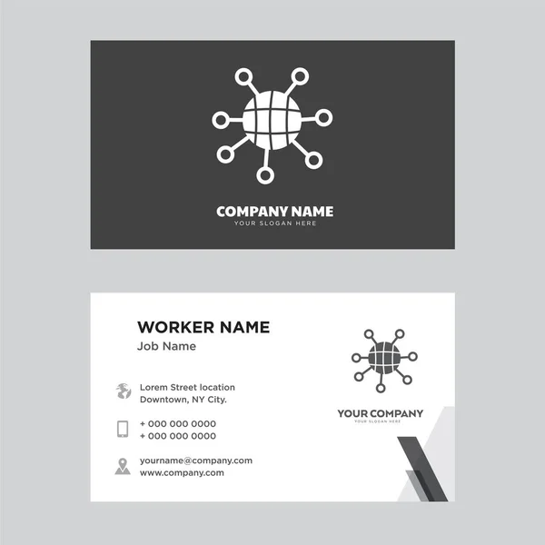 Internet business card design — Stock Vector