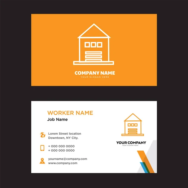 Apartamento diseño de tarjeta de visita — Vector de stock